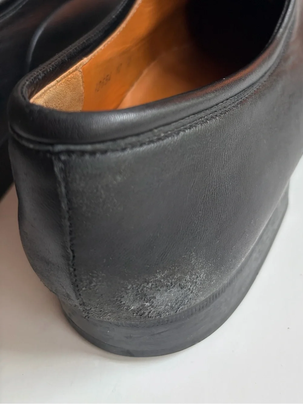 Magnanni Black Leather Cap-Toe Oxfords Men's 12 D Made in Spain